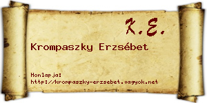 Krompaszky Erzsébet névjegykártya
